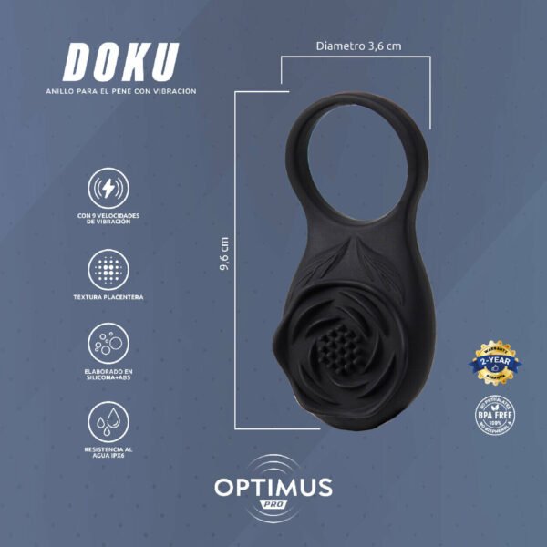 Anillo Vibrador para el Pene Doku: potencia, control y placer desde tu smartphone