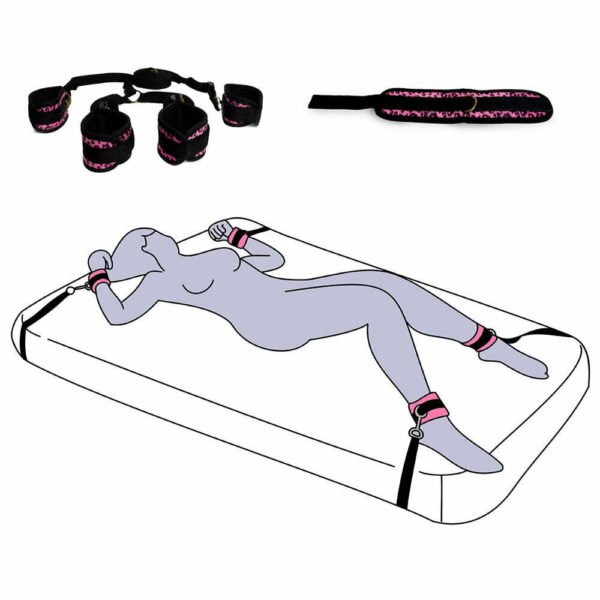 Limitador para Cama DOM – Juego de Amarres BDSM