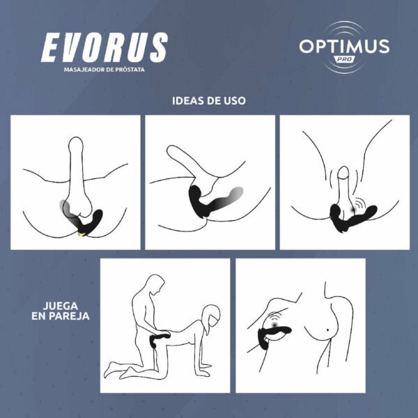 Masajeador de Próstata Evorus – Optimus Camtoyz