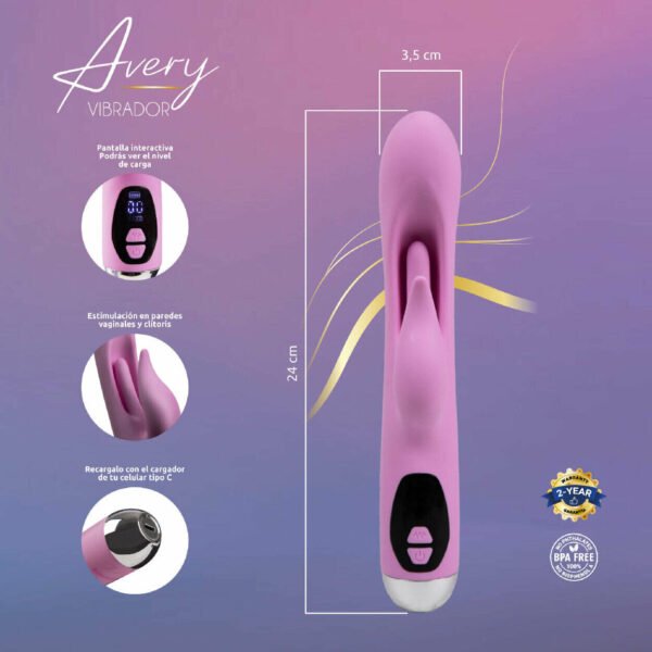 Majestic Vibrador Avery – Precisión, Estilo y Placer Elevado