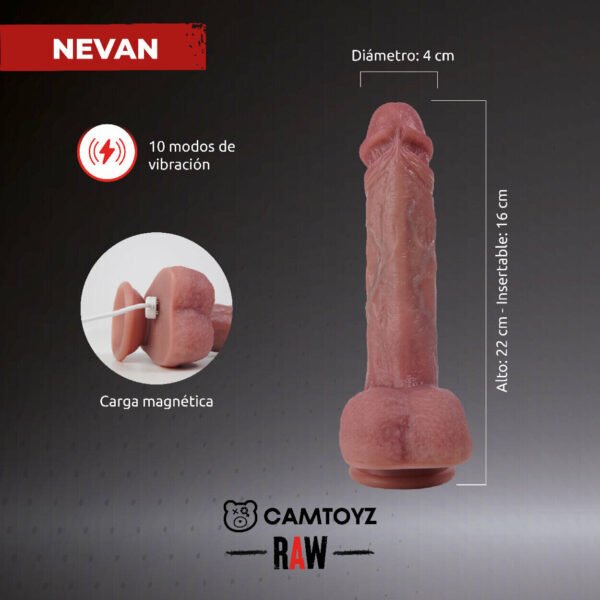 Dildo Interactivo Nevan – RAW Ultrarealista: control total, estimulación real