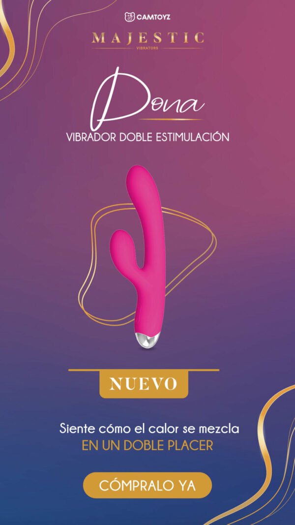 Majestic Vibrador Dona – Estilo y potencia en la palma de tu mano