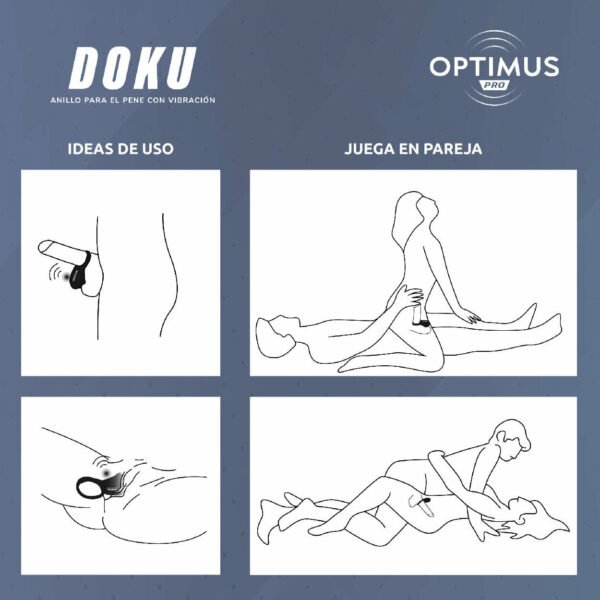 Anillo Vibrador para el Pene Doku: potencia, control y placer desde tu smartphone