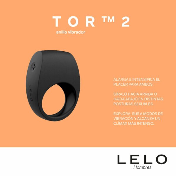Anillo Vibrador Tor 2 Lelo: potencia silenciosa para el placer en pareja