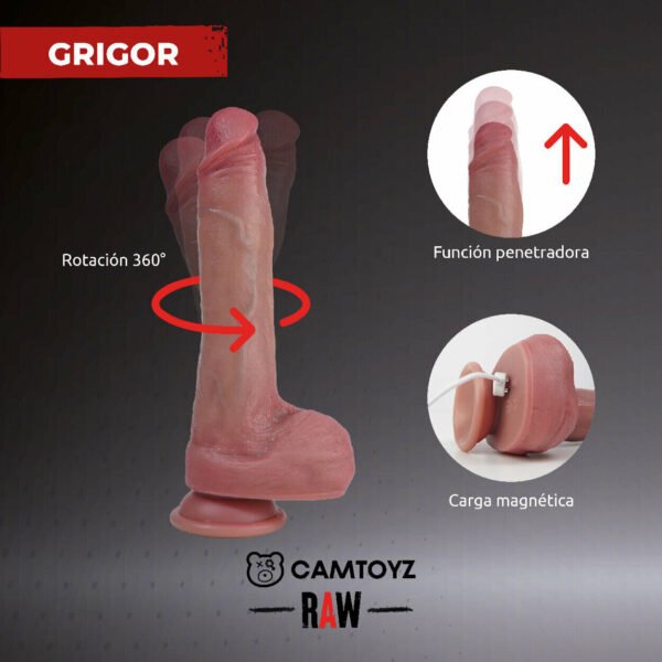 Dildo Interactivo Grigor – RAW Ultrarealista: tecnología sensorial para un placer auténtico