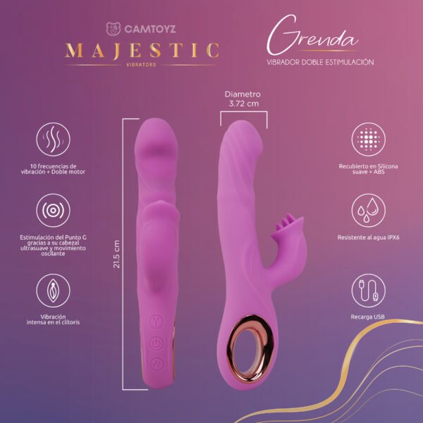 Grenda (1) Vibrador Grenda Majestic - CamToyz