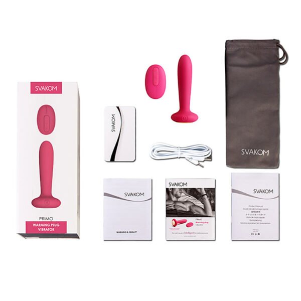 Plug-anal-vibrador-termico-primo-fucsia-svakom6 Plug Anal Vibrador Térmico Primo - Svakom
