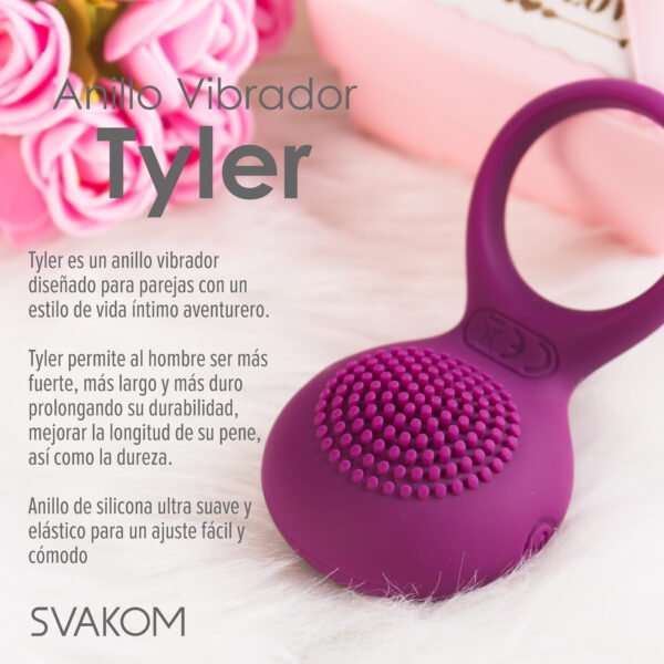 Tyler2 Anillo Vibrador para el pene Tyler - Svakom